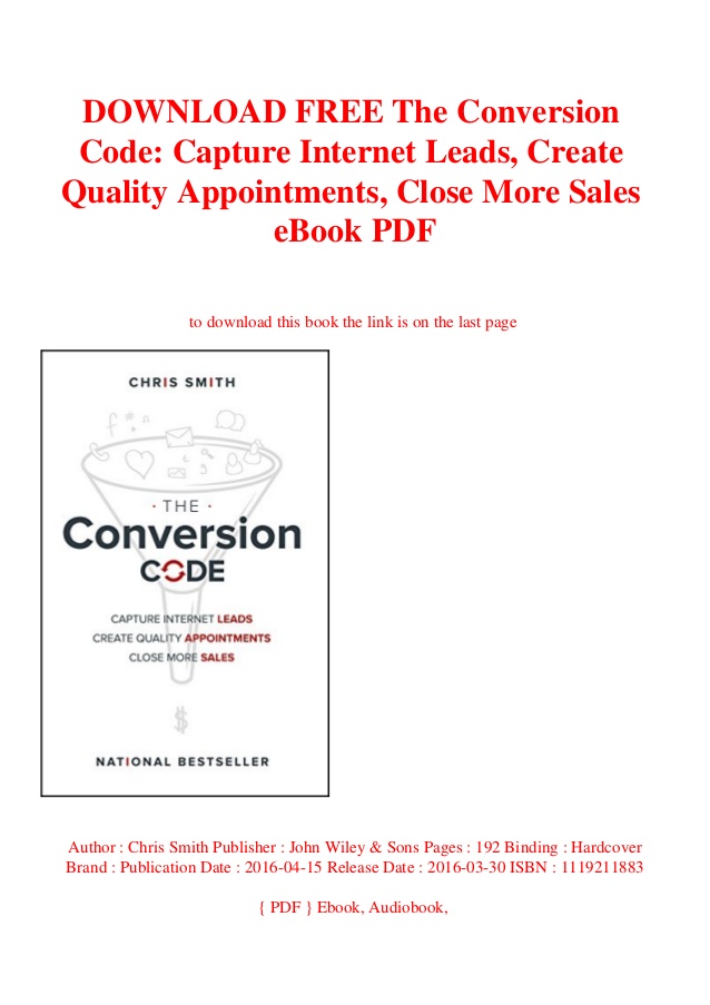 The Conversion Code Free Download Pdf By Chris Smith
